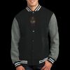 Fleece Letterman Jacket Thumbnail