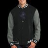 Fleece Letterman Jacket Thumbnail
