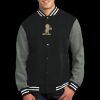 Fleece Letterman Jacket Thumbnail