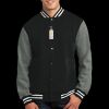 Fleece Letterman Jacket Thumbnail