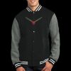 Fleece Letterman Jacket Thumbnail