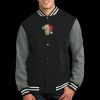 Fleece Letterman Jacket Thumbnail