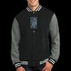 Fleece Letterman Jacket Thumbnail