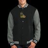 Fleece Letterman Jacket Thumbnail
