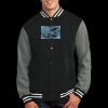 Fleece Letterman Jacket Thumbnail