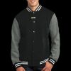 Fleece Letterman Jacket Thumbnail