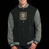 Fleece Letterman Jacket Thumbnail