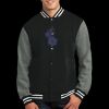 Fleece Letterman Jacket Thumbnail