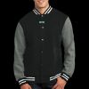 Fleece Letterman Jacket Thumbnail