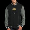 Fleece Letterman Jacket Thumbnail