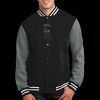 Fleece Letterman Jacket Thumbnail
