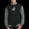 Fleece Letterman Jacket Thumbnail