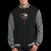 Fleece Letterman Jacket Thumbnail