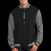 Fleece Letterman Jacket Thumbnail