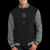 Fleece Letterman Jacket Thumbnail