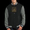 Fleece Letterman Jacket Thumbnail