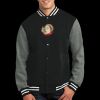 Fleece Letterman Jacket Thumbnail
