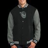 Fleece Letterman Jacket Thumbnail