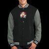 Fleece Letterman Jacket Thumbnail