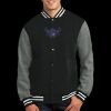 Fleece Letterman Jacket Thumbnail