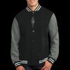 Fleece Letterman Jacket Thumbnail