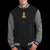Fleece Letterman Jacket Thumbnail