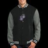 Fleece Letterman Jacket Thumbnail
