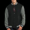 Fleece Letterman Jacket Thumbnail