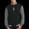 Fleece Letterman Jacket Thumbnail