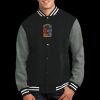 Fleece Letterman Jacket Thumbnail