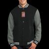 Fleece Letterman Jacket Thumbnail