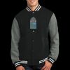 Fleece Letterman Jacket Thumbnail
