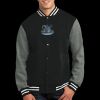Fleece Letterman Jacket Thumbnail