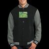 Fleece Letterman Jacket Thumbnail