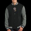 Fleece Letterman Jacket Thumbnail