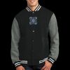 Fleece Letterman Jacket Thumbnail
