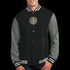Fleece Letterman Jacket Thumbnail