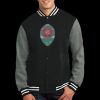 Fleece Letterman Jacket Thumbnail