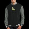 Fleece Letterman Jacket Thumbnail