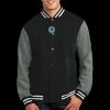 Fleece Letterman Jacket Thumbnail