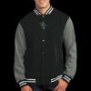 Fleece Letterman Jacket Thumbnail