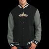 Fleece Letterman Jacket Thumbnail
