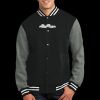 Fleece Letterman Jacket Thumbnail