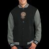 Fleece Letterman Jacket Thumbnail