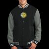 Fleece Letterman Jacket Thumbnail