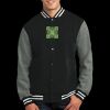 Fleece Letterman Jacket Thumbnail
