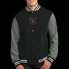 Fleece Letterman Jacket Thumbnail