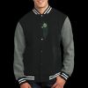 Fleece Letterman Jacket Thumbnail