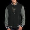 Fleece Letterman Jacket Thumbnail
