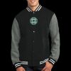 Fleece Letterman Jacket Thumbnail